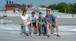 Anya and family on Mt. Pleasant roof top