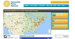 Community Power Network front website page