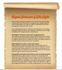 Virginia Declaration of Solar Rights