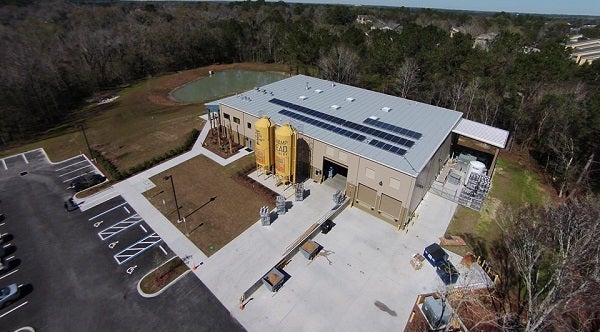 Swamphead Brewery with solar panels