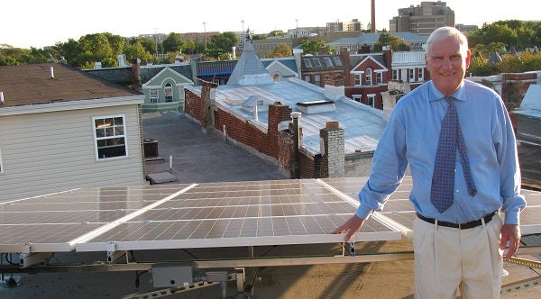 Solar United Neighbors of DC member Fred Sullivan with his system