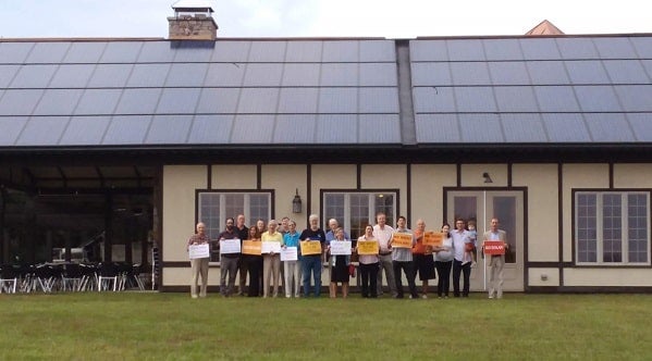 Solar supporters joined together to celebrate the success of the Upper Piedmont Solar Co-op and launch a second round!
