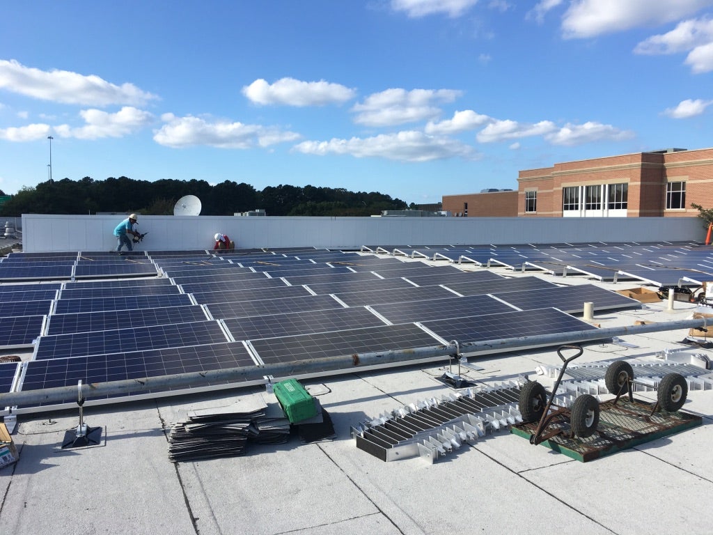 Norfolk Academy Virginia solar array