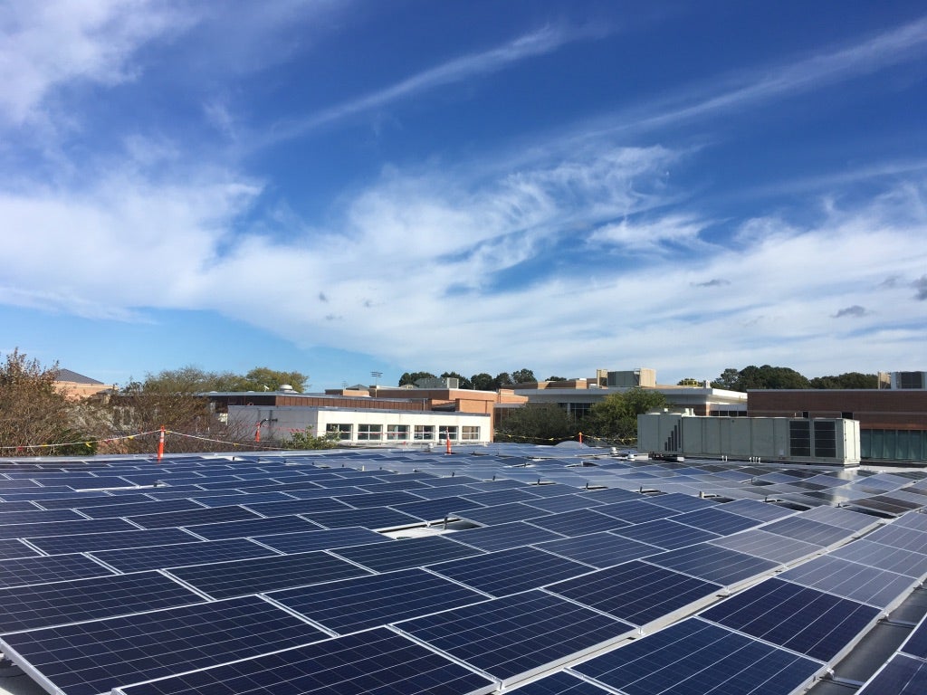 Norfolk Academy Virginia solar array