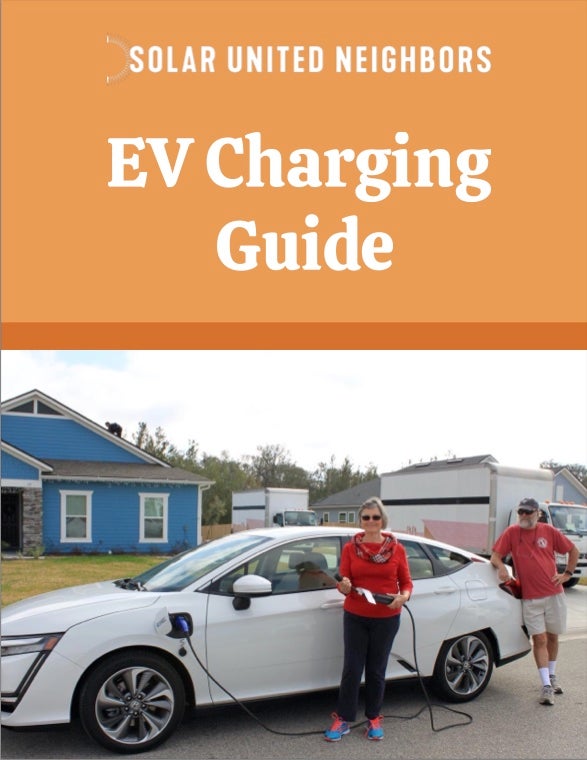 front page of the EV charging guide